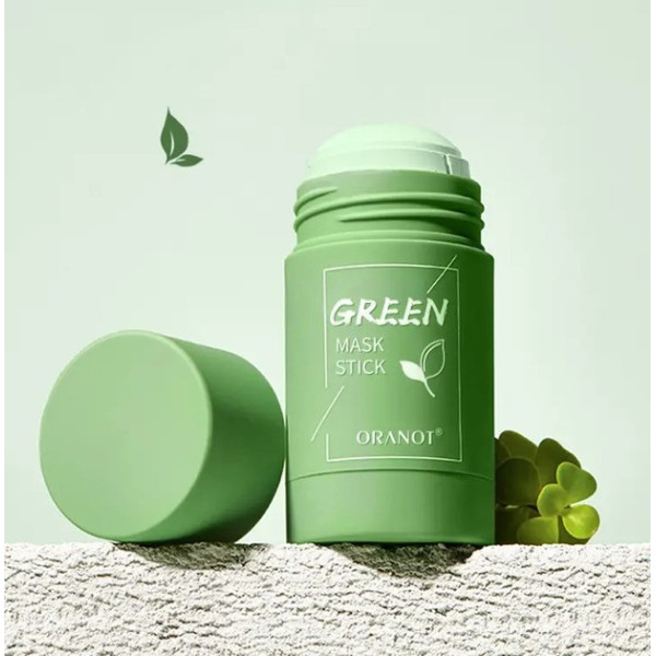 Маска стик для лица от черных точек и акне Green Mask Stick Зеленого цвета