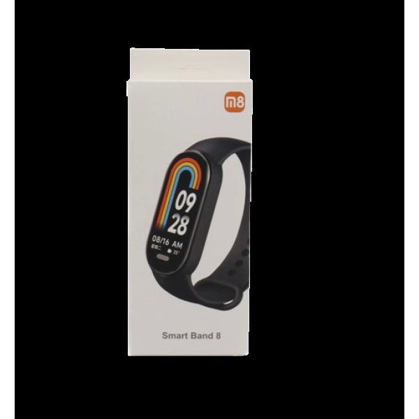 Розумний фітнес-браслет смарт-годинник Band M8 з USB-зарядкою Чорний