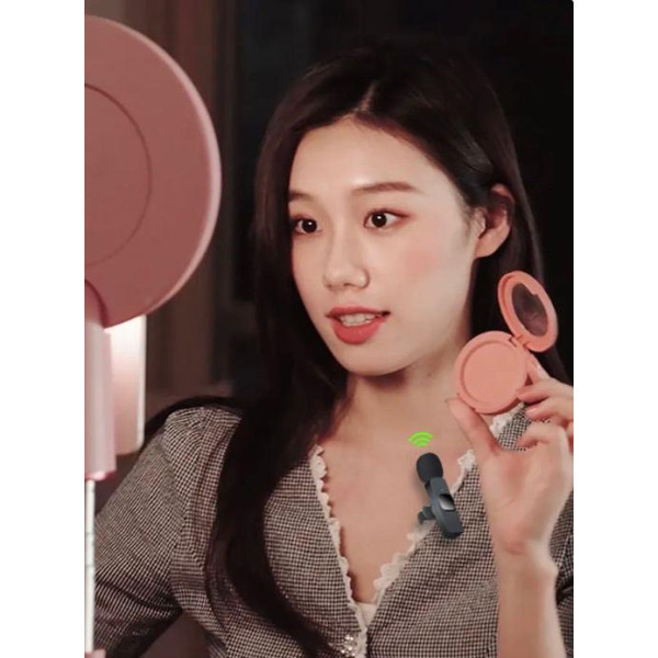 Комплект петличних мікрофонів K11 Wireless Lavalier Microphone з перехідником Lightning Чорний