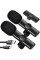 Комплект петличних мікрофонів K11 Wireless Lavalier Microphone з перехідником Lightning Чорний