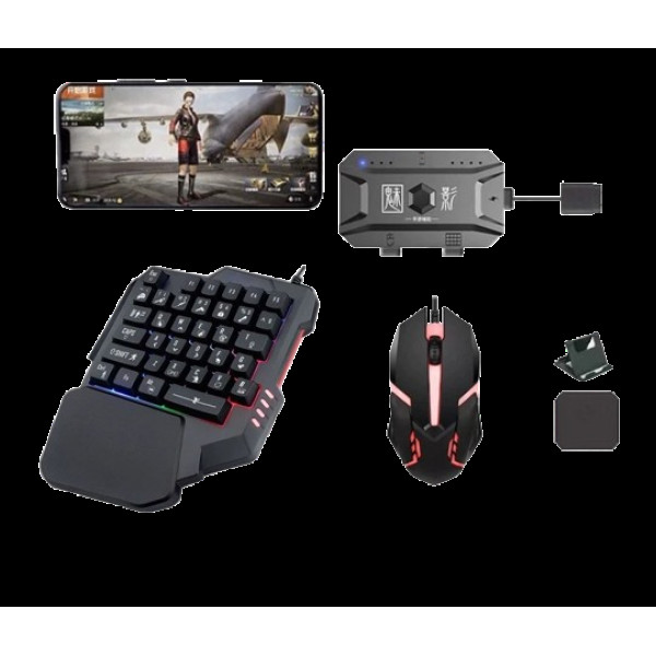 Ігровий комплект X1 M1 для смартфонів і ПК Bluetooth клавіатура та миша Black