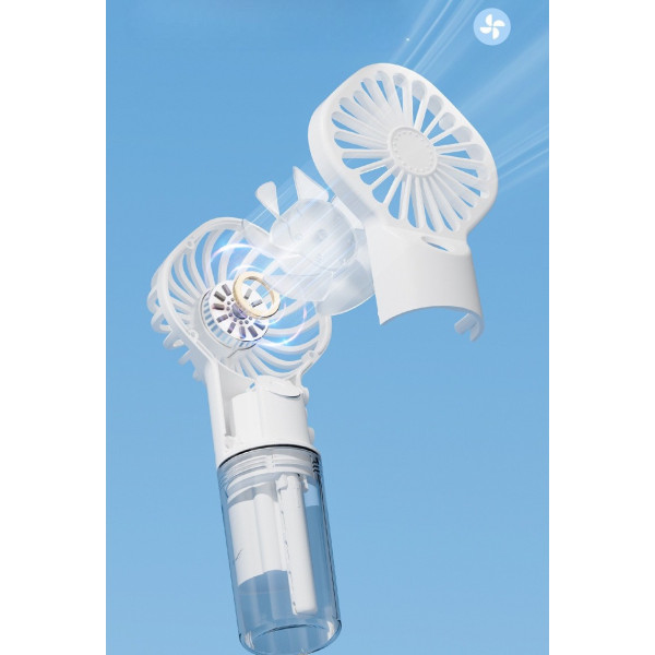 Маленький вентилятор Handy Fan LY-598 аккумуляторный с распылением воды
