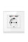 Розетка SIXWGH с заземлением и 2 USB-портами WH034W
