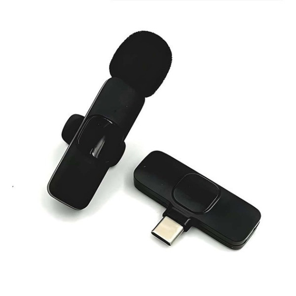 Беспроводной петличный микрофон K9 с адаптером Lightning-Type-C
