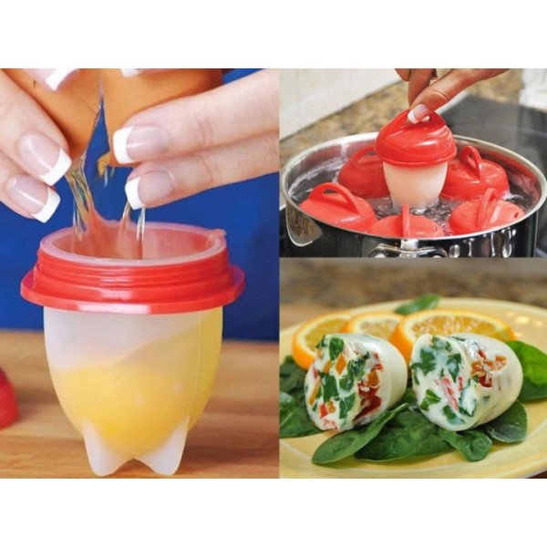 Силиконовые формочки EGG Boiler для варки яиц без скорлупы 6 шт