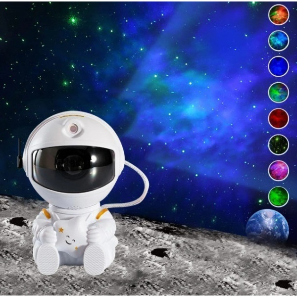 Проектор звездного неба Astro Star, ночник для детей "Космонавт"