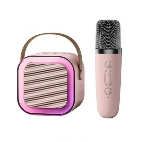 Караоке колонка з RGB-підсвіткою Дитячий мікрофон K1 для караоке з Bluetooth-колонкою і LED-підсвіткою
