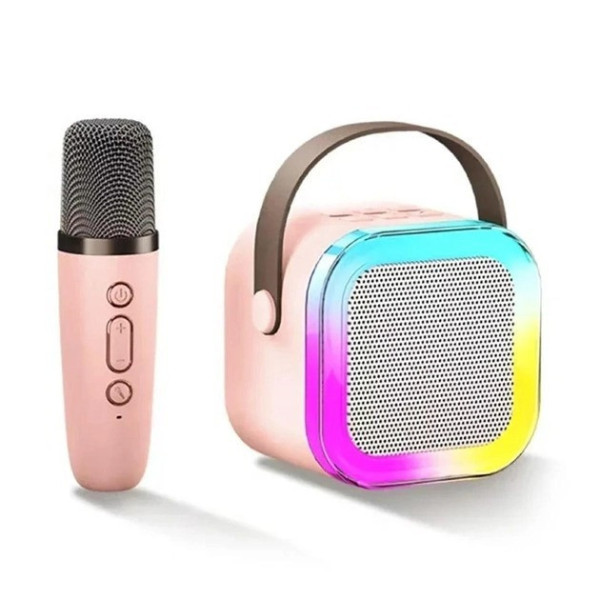 Караоке колонка з RGB-підсвіткою Дитячий мікрофон K1 для караоке з Bluetooth-колонкою і LED-підсвіткою