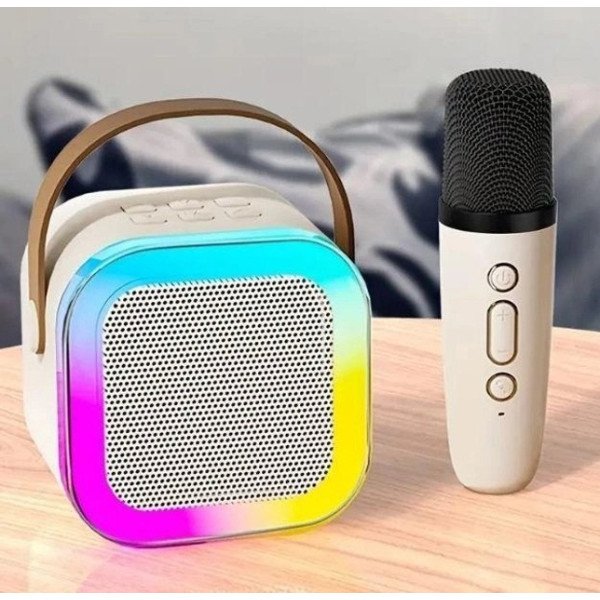 Караоке колонка з RGB-підсвіткою Дитячий мікрофон K1 для караоке з Bluetooth-колонкою і LED-підсвіткою