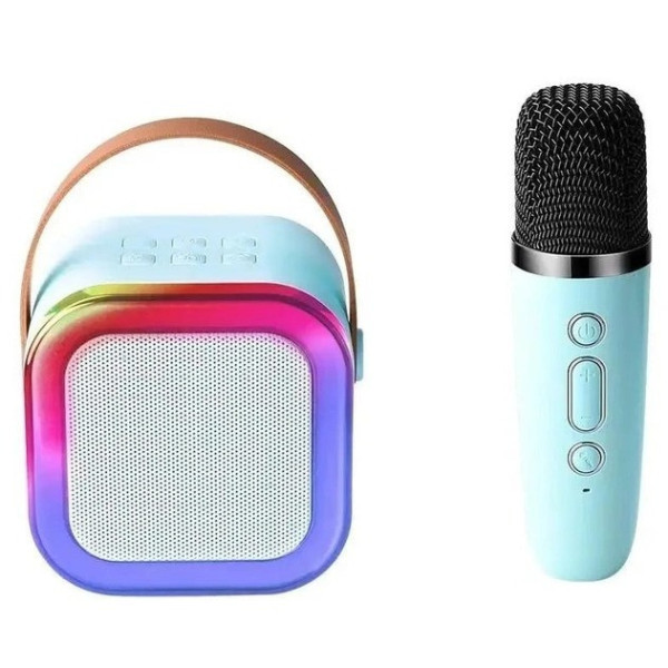 Караоке колонка з RGB-підсвіткою Дитячий мікрофон K1 для караоке з Bluetooth-колонкою і LED-підсвіткою