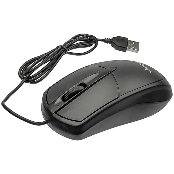 Компьютерная мышь проводная Jedel CP72 для ПК/ноутбука 1000 DPI 1.35М классическая Черный