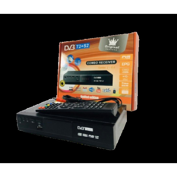 Цифровой ТВ тюнер TV приставка TS/S2 combo 9902 Black
