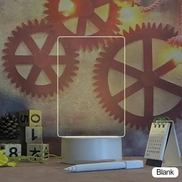 Светодиодная доска для заметок с маркером от USB12,5x17,5 см LAMP 3D / Светильник ночник для рисунков
