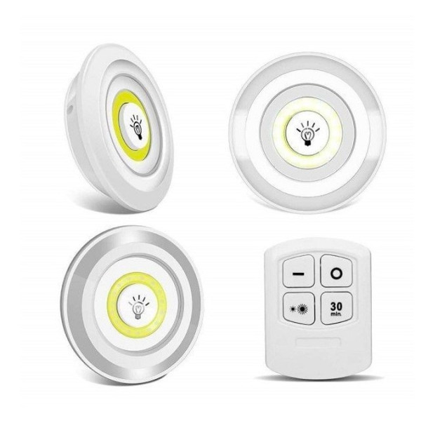 Комплект настінних світильників  Light with Remote Control Setс зручним керуванням від пульта (3 світильники)