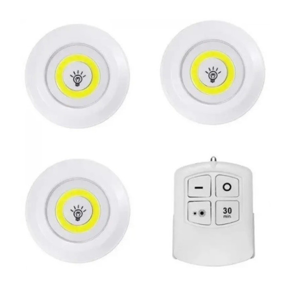 Комплект настінних світильників  Light with Remote Control Setс зручним керуванням від пульта (3 світильники)