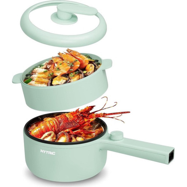 Кастрюля электрическая 1,5л 20см 600Вт Electric Cooking Pot 220Вт Green