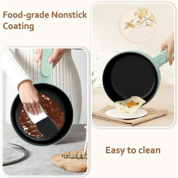 Кастрюля электрическая 1,5л 20см 600Вт Electric Cooking Pot 220Вт Green