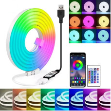 Умная гибкая неоновая лента 5 метров Wi-Fi Gosund RTS0046 Смарт RGB