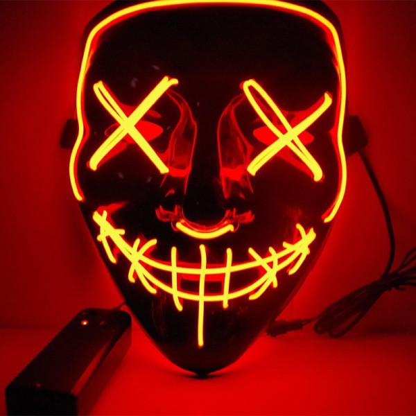 Неоновая маска Purge Mask Судная ночь ABC судная ночь