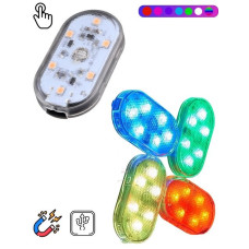 Підсвітка в машину A-Plus Led RGB 2 шт./Світильник салону сенсорний, акумуляторний, 7 режимів