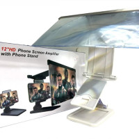 Збільшувач екрана смартфона F12 12" ART-5071 з підставкою, 3D ефект