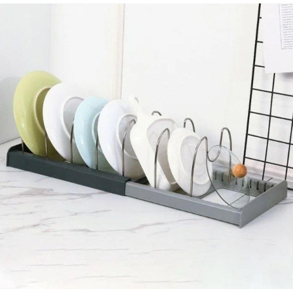Сушилка для посуды DISH RACK из нержавеющей стали, расширяемая, удобная для кухни