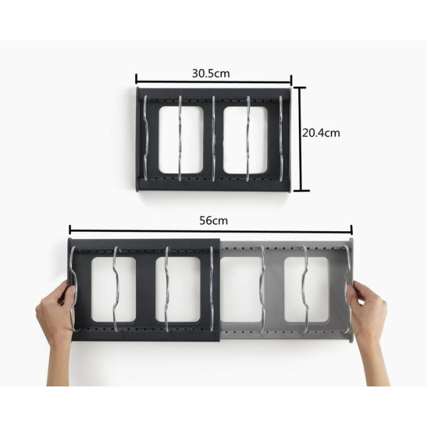Сушилка для посуды DISH RACK из нержавеющей стали, расширяемая, удобная для кухни