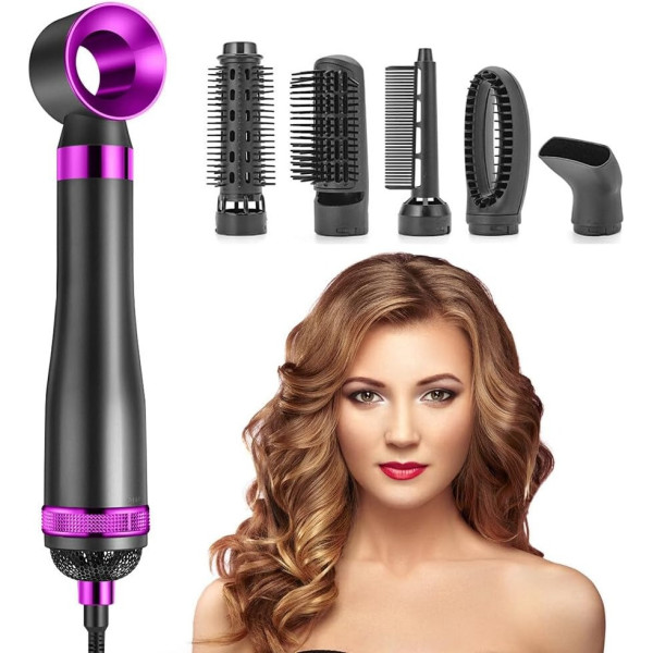 Мультифункциональный фен 5 в 1 Hot Air Styler с комплектом насадок для укладки, сушки и завивки, 1000 Вт
