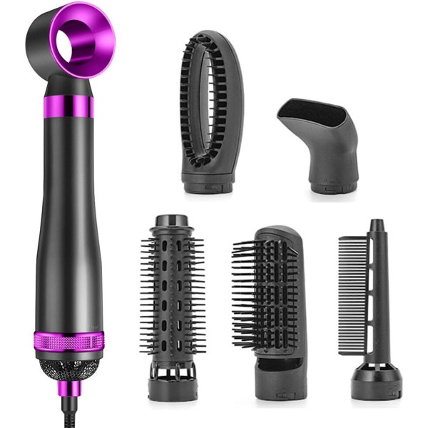 Мультифункциональный фен 5 в 1 Hot Air Styler с комплектом насадок для укладки, сушки и завивки, 1000 Вт