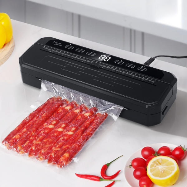 Вакууматор для продуктов автоматический с сенсорным управлением AND LY-88, 30 см, черный