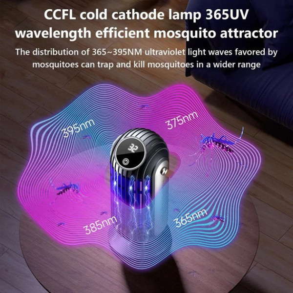 Лампа LY-852 от комаров с электрошокером, ночник, USB Type-C зарядка