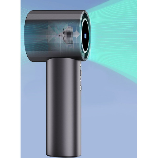 Мінівентилятор R2 з USB LED-дисплеєм 100 швидкостей акумулятор 1800 мА·год GS5