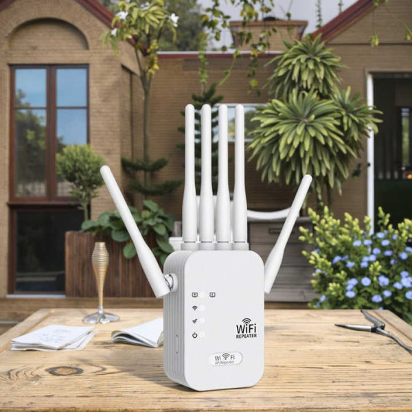 Дводіапазонний Wi-Fi репітер 2.4 5 ГГц 1200 Мбіт/с 6 антен RJ45 режим AP