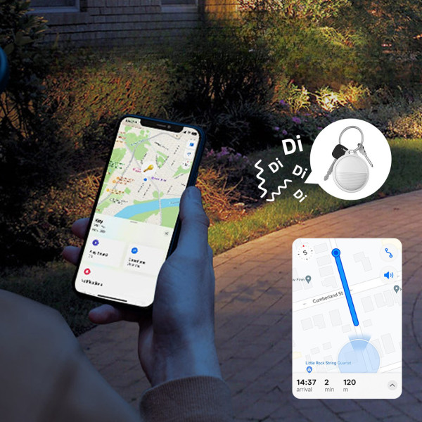 Умный Bluetooth трекер для поиска вещей совместимость Find My белый черный
