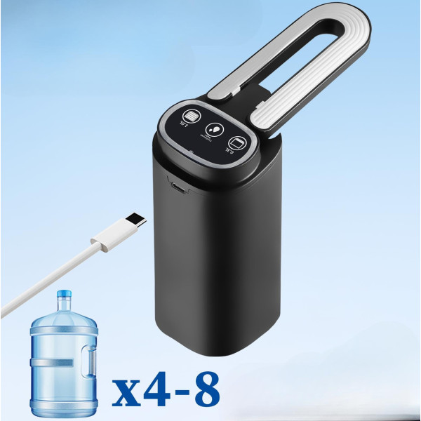 Електрична помпа Water Pump D18 1200 мА·год USB заряджання 600 мл для бутки 19 л
