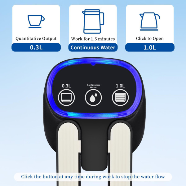 Електрична помпа Water Pump D18 1200 мА·год USB заряджання 600 мл для бутки 19 л