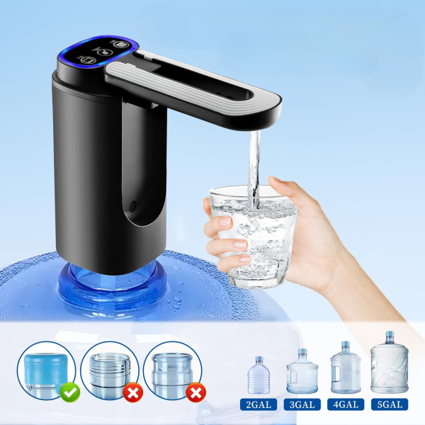 Електрична помпа Water Pump D18 1200 мА·год USB заряджання 600 мл для бутки 19 л