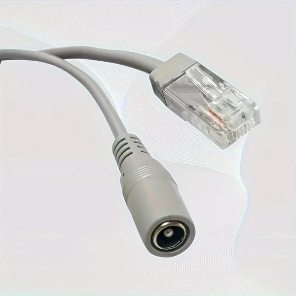 Кабель RJ45 DC 10 м для відеоспостереження комбінований мідний подовжувач живлення