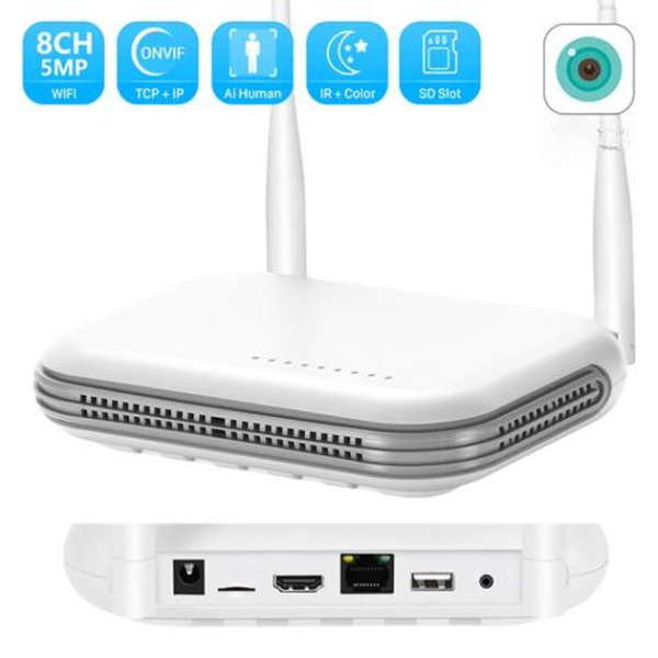 Бездротовий Wi-Fi відеореєстратор на 8 IP-камер з HDMI підтримкою запису віддаленим доступом