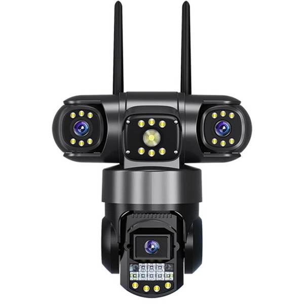 Вулична IP-камера V380 SC28-W 12 МП 4 об'єктиви підтримка V380 PRO