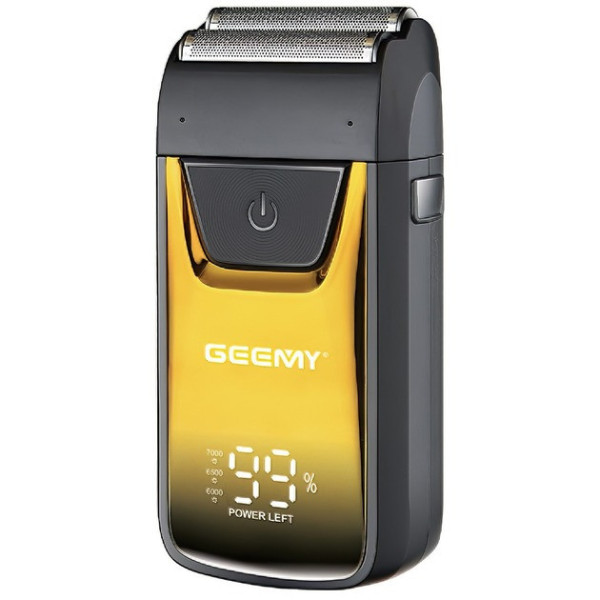 Аккумуляторная электробритва Geemy GM-9012 шейвер для сухого бритья с дисплеем