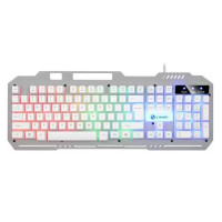 Игровая клавиатура K-25 проводная мембранная с RGB подсветкой USB мультимедийные клавиши