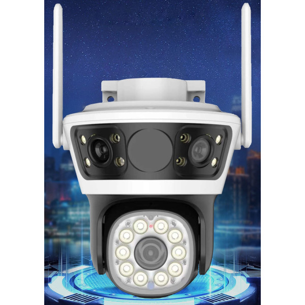 Відеоспостереження камера 3 лінзи Q70 2+2+2 МП 4G Wi-Fi LAN нічне бачення датчик руху