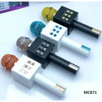 Караоке-мікрофон бездротовий MC-871 Bluetooth динамік шумозаглушення для співу вечірок