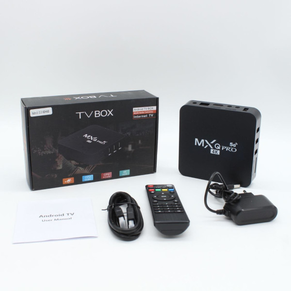 Смарт-ТВ приставка Android TV Box MXQ 4K Pro 5G 4/64 ГБ Wi-Fi 4K пульт в комплекте