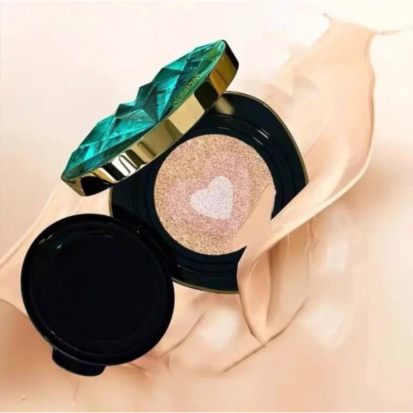 Трехцветный тональный кушон Drawshe Emerald Crystal Glow увлажнение сменный блок 24 г
