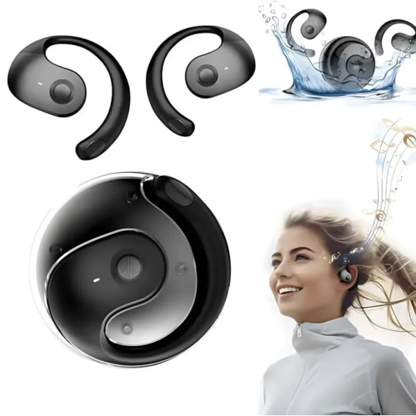 Беспроводные спортивные наушники MDR OWS T2 BT Bluetooth 5.3 микрофон кейс черные