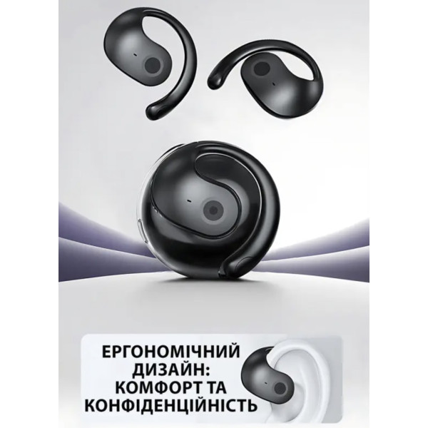 Беспроводные спортивные наушники MDR OWS T2 BT Bluetooth 5.3 микрофон кейс черные