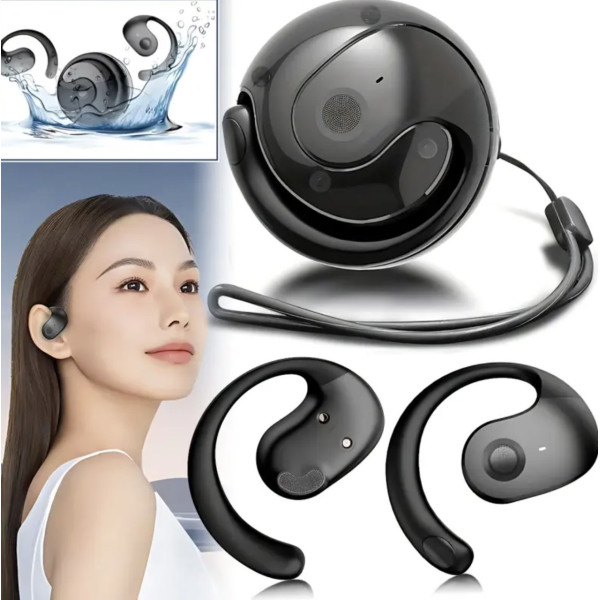 Беспроводные спортивные наушники MDR OWS T2 BT Bluetooth 5.3 микрофон кейс черные