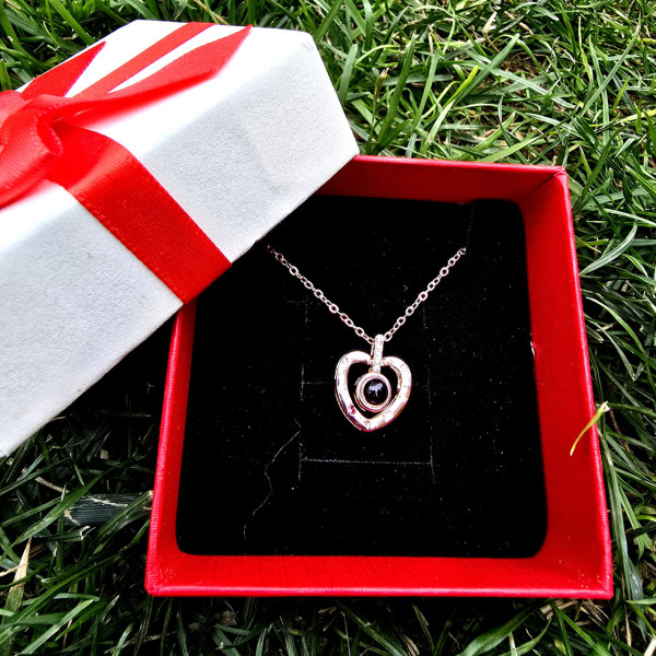 Кулон Сердечко С Проекцией Я Тебя Люблю На 100 Языках Мира I love you ЗОЛОТО